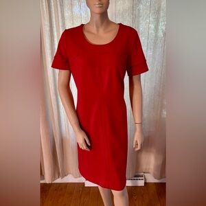 Adrienne Vittadini Red Midi Dress